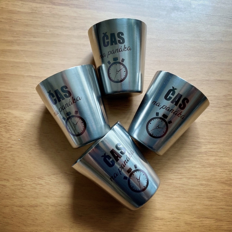 Nerezové panáky - Čas na whisky