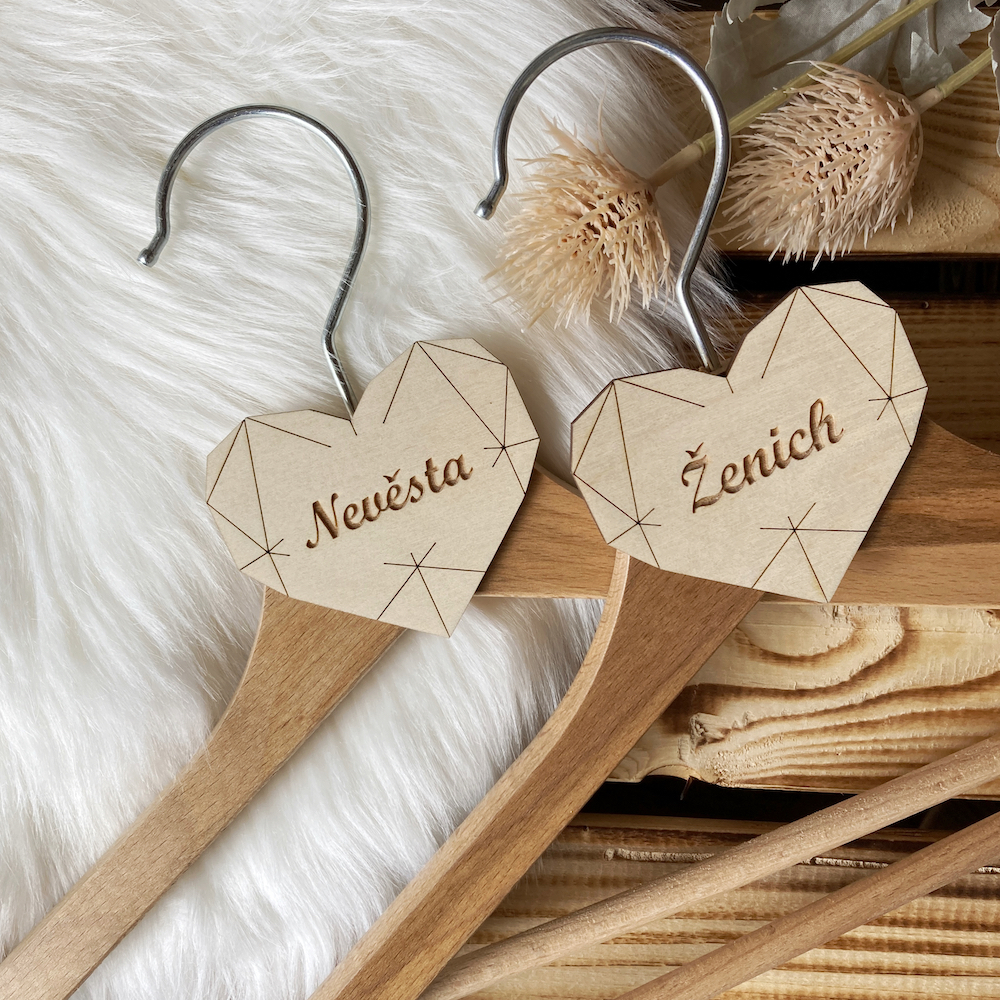 Svatební ramínko na šaty - Ženich