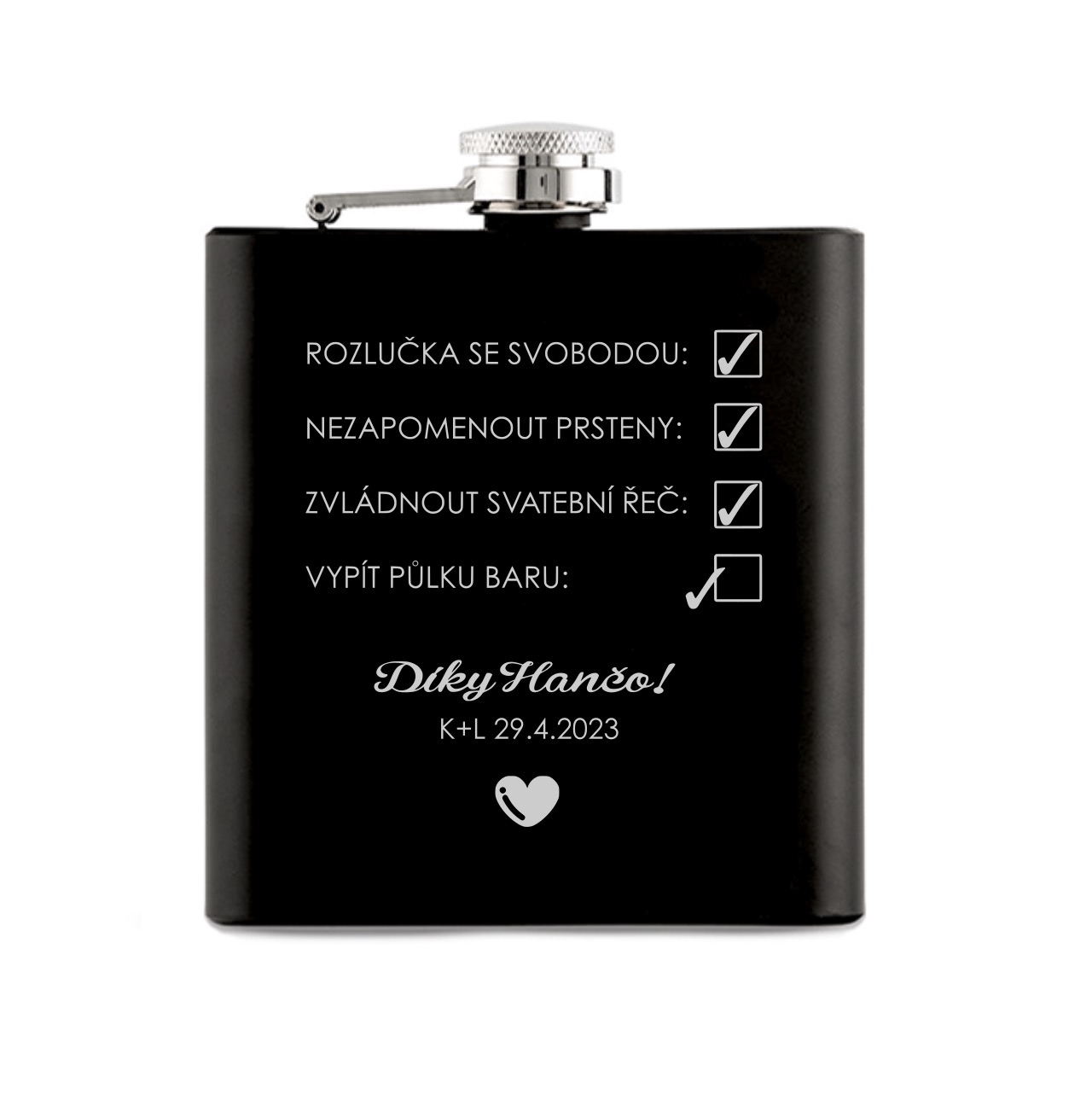 Černá placatka pro svědkyni
