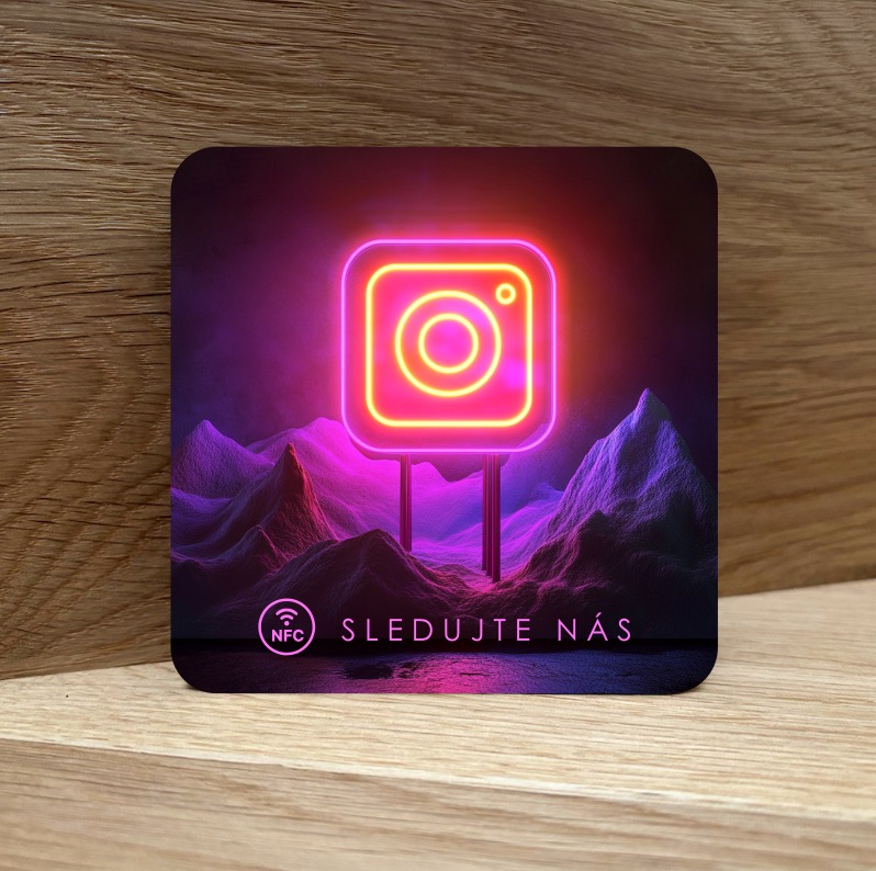 NFC destička pro Instagram