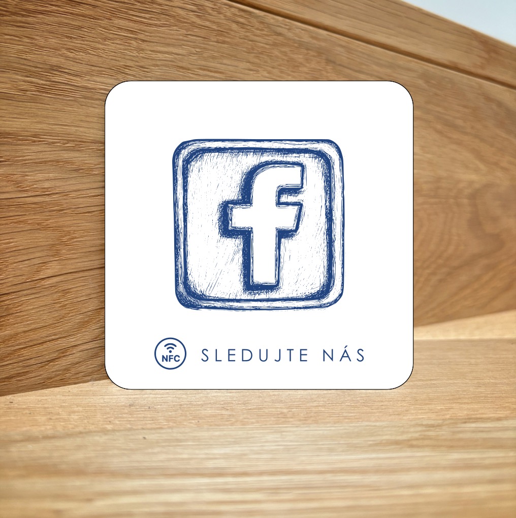 NFC destička pro Facebook