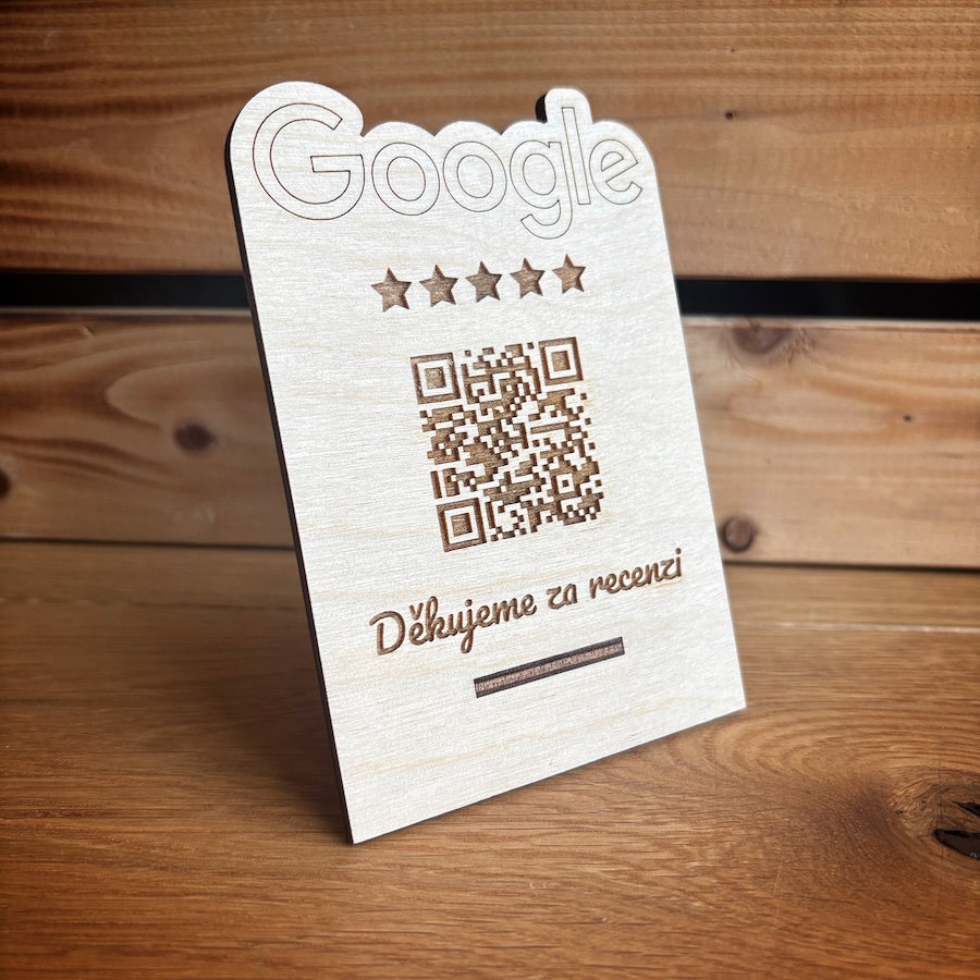 NFC + QR hodnocenka pro Google recenze