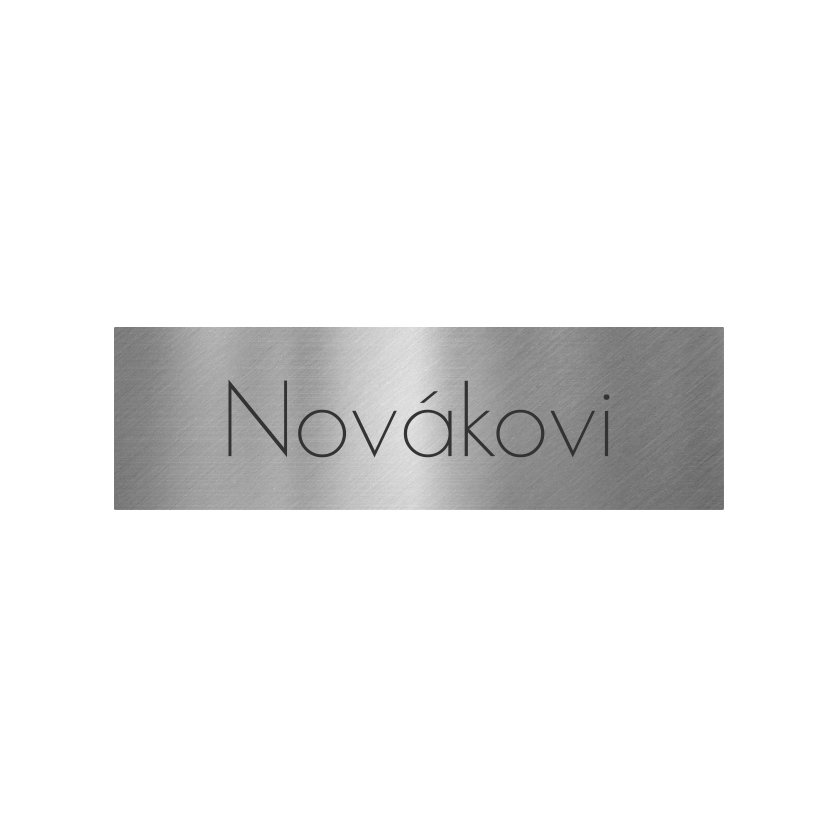 Nerezová jmenovka na dveře