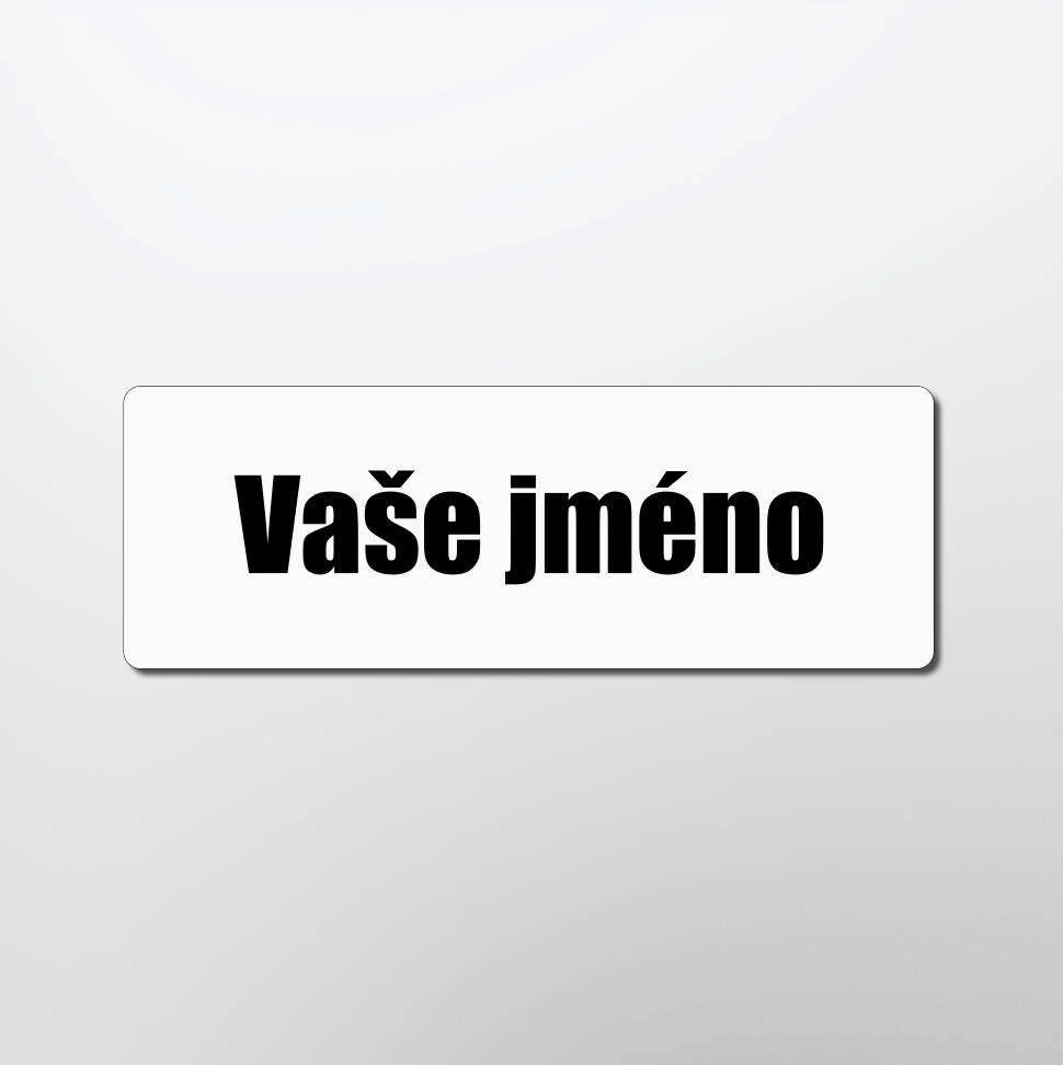 Jmenovka na dveře (plexisklo)