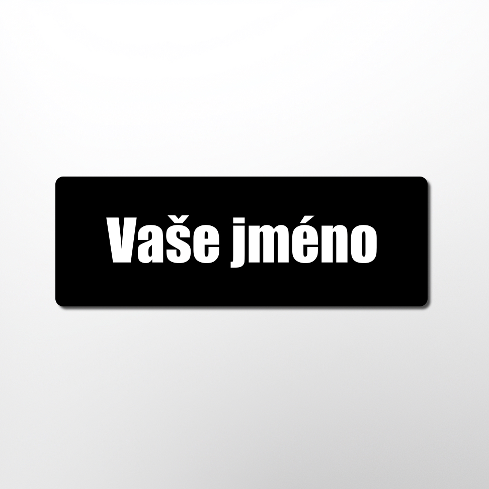 Jmenovka na dveře (plexisklo)