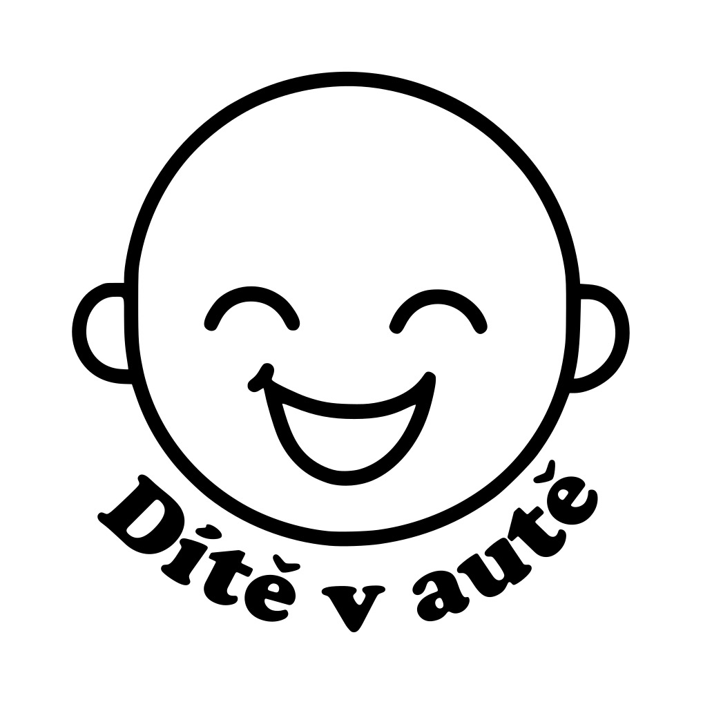 Samolepka na auto - Dítě v autě
