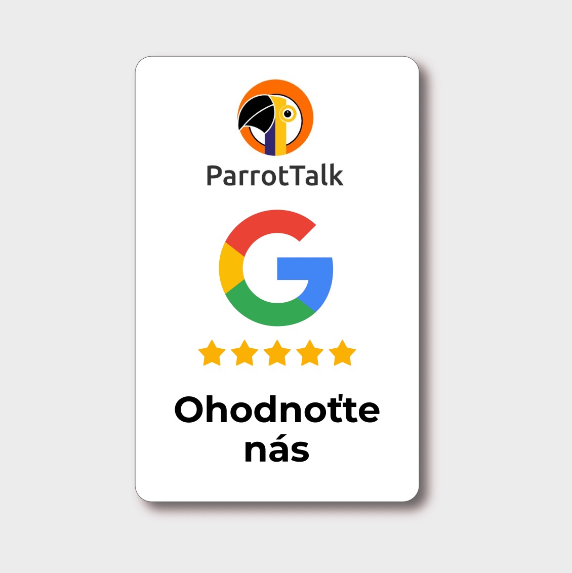 NFC karta s vlastním logem pro Google recenze