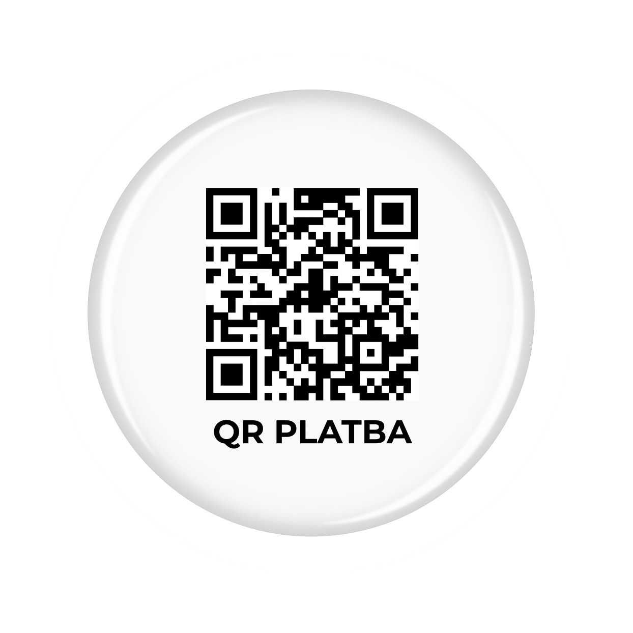 3D voděodolná samolepka na stůl – QR platba