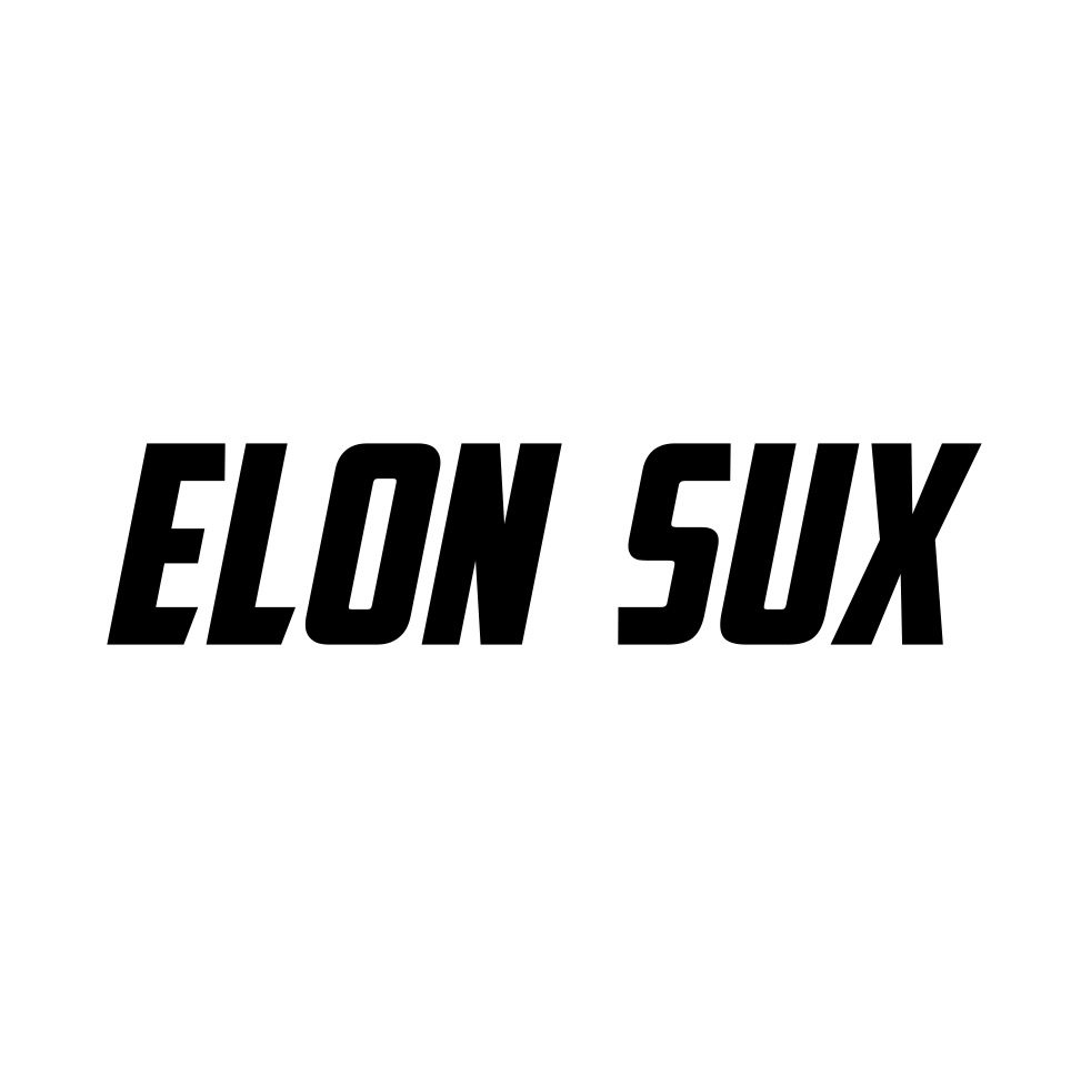 Samolepka na Teslu - Elon Sux