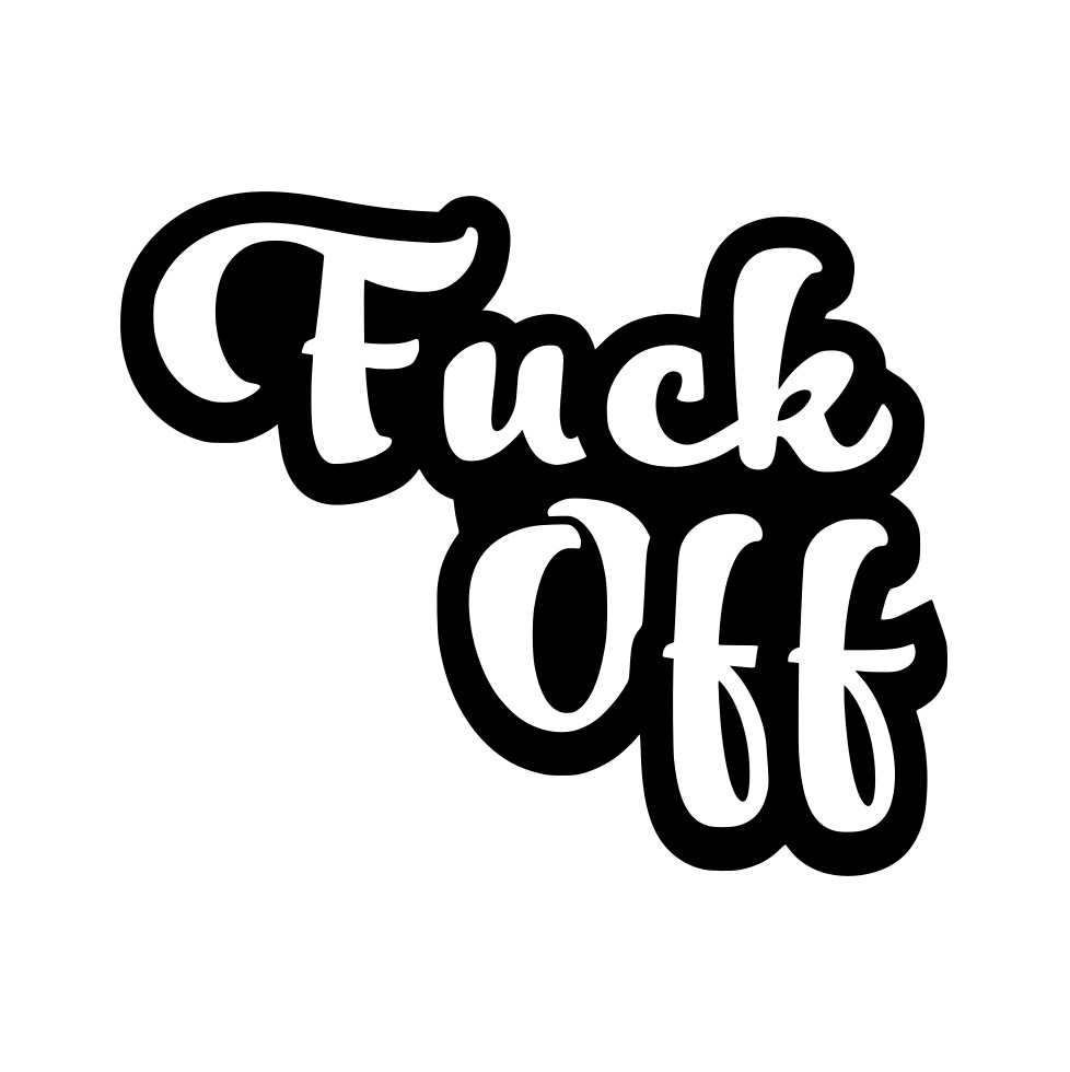 Samolepka na auto - Fuck off