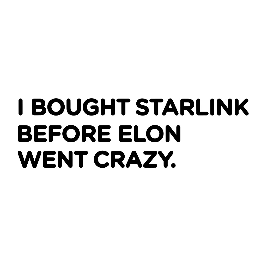 Samolepka na Starlink