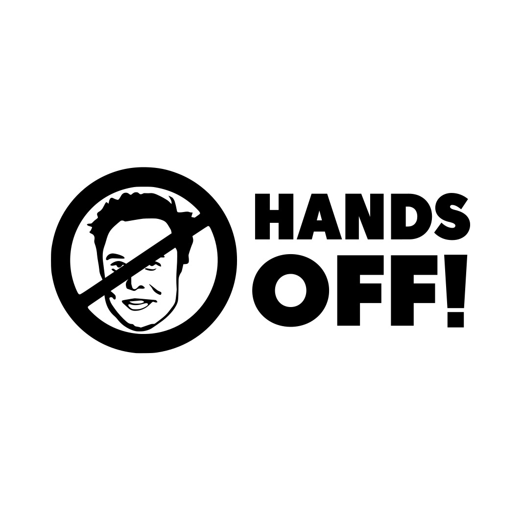 Samolepka na Teslu - Hands off!