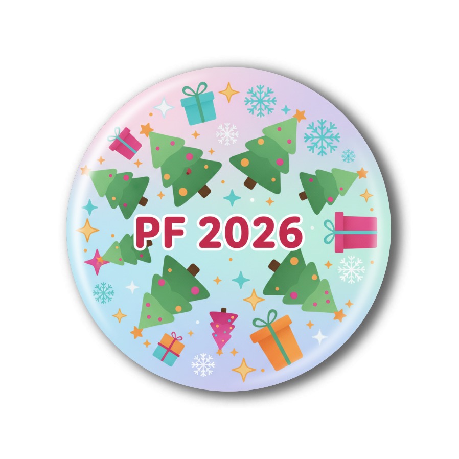 PF 2026 - Placka, magnetka, nebo přívěsek