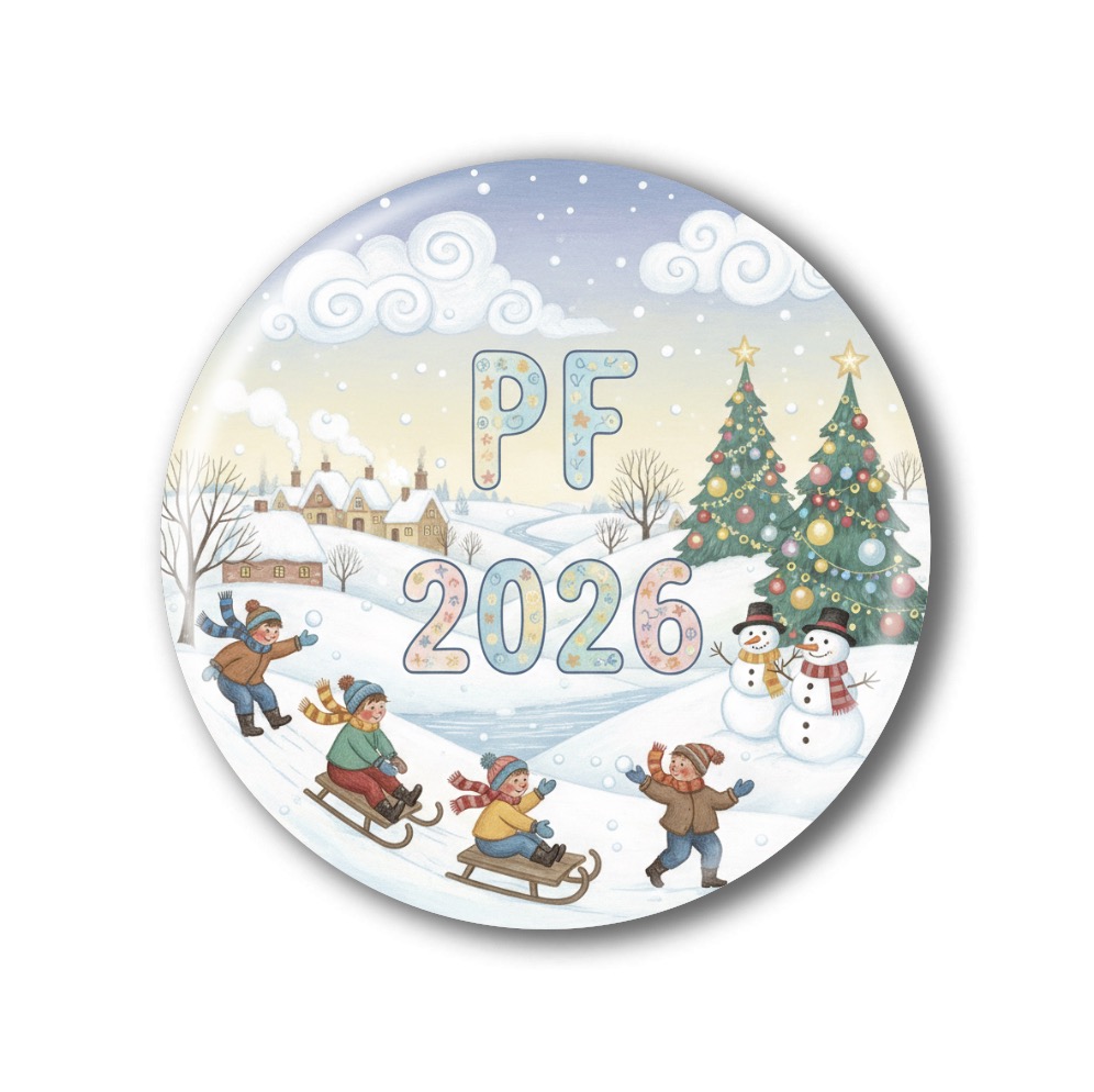 PF 2026 - Placka, magnetka, nebo přívěsek