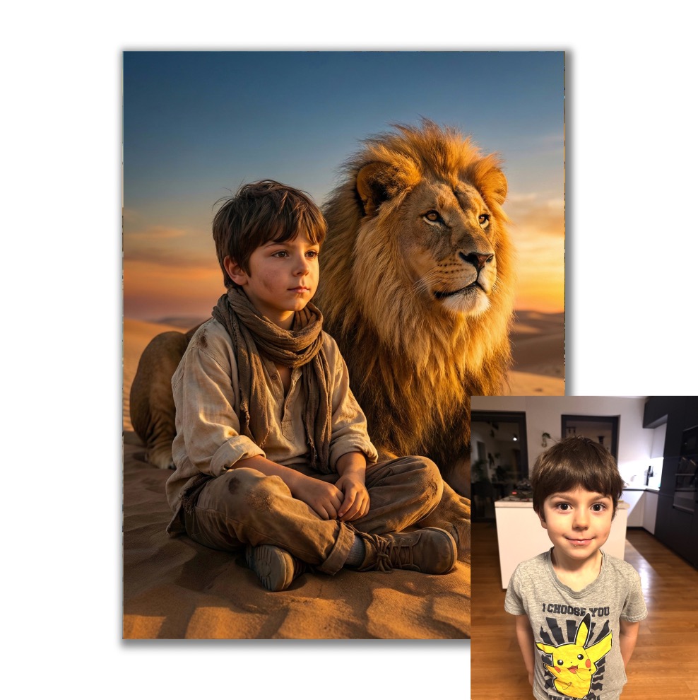 Poutník podle vaší fotky pro vlastní tisk