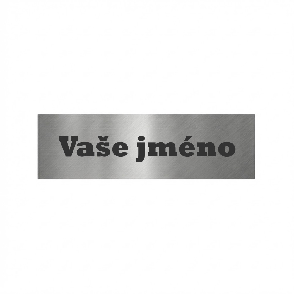 Nerezová jmenovka na dveře