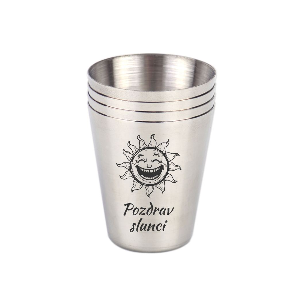 Nerezové panáky - Pozdrav slunci