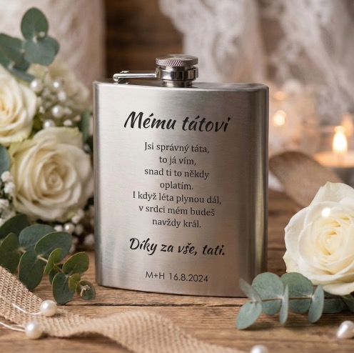 Svatební placatka pro tátu