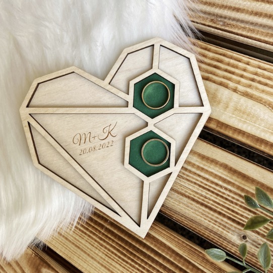 Podnos na snubní prstýnky