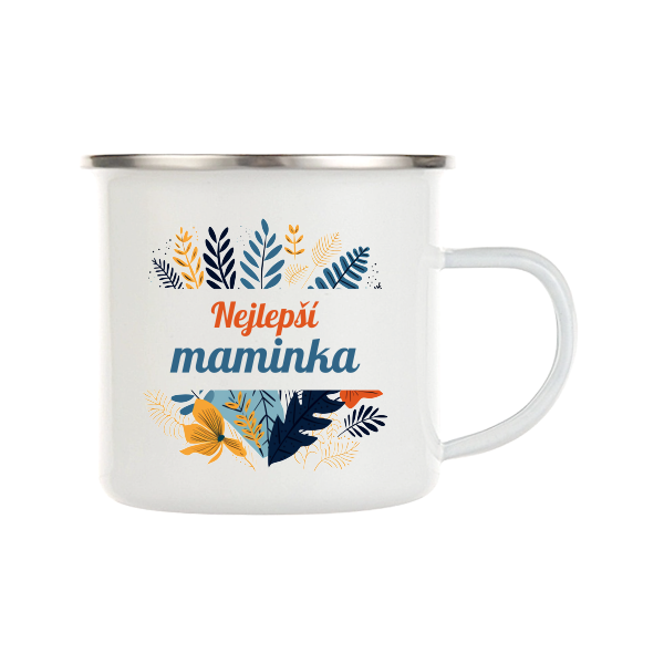 Smaltovaný hrnek (plecháček) Nejlepší maminka
