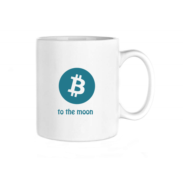 Keramický hrnek - Bitcoin to the moon