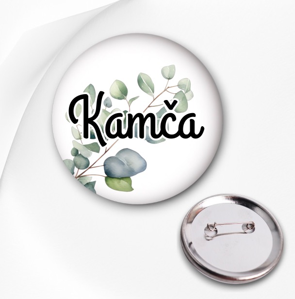Svatební placka - Jmenovka