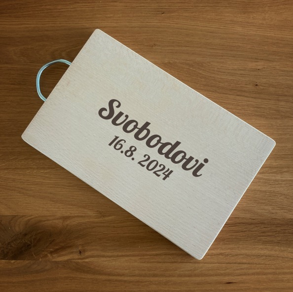 Svatební kuchyňské prkénko