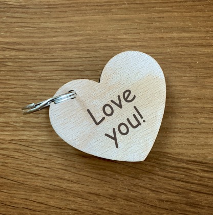 Přívěsek na klíče - I love you