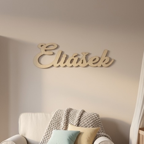 Dřevěné jméno na přání