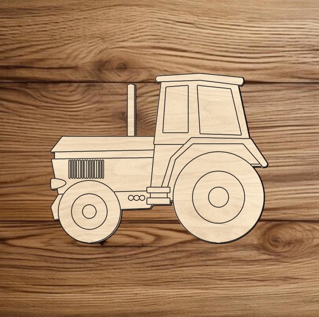 Dřevěná dekorace - Traktor