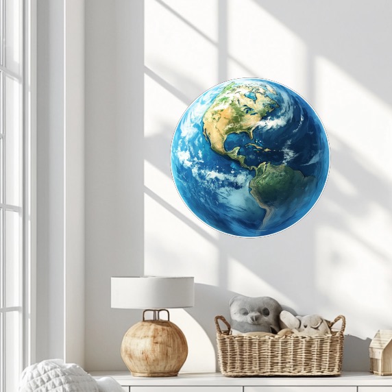 Dekorace na zeď - Země