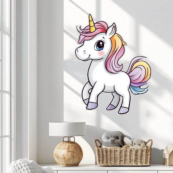 Dekorace na zeď - Jednorožec