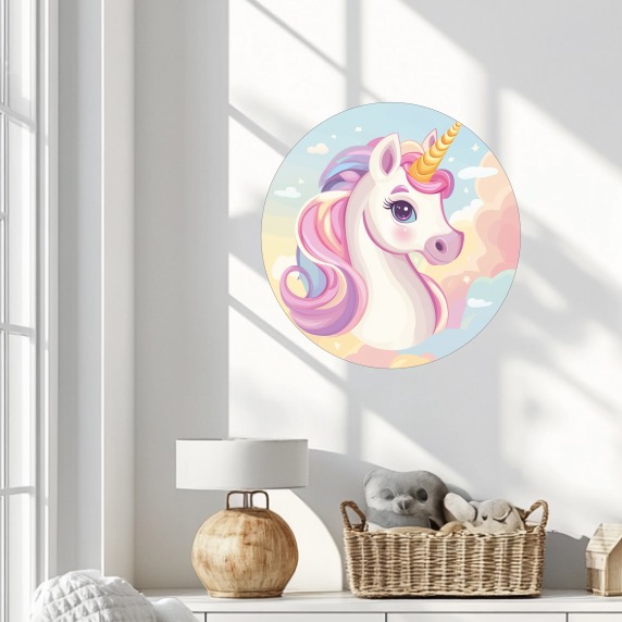 Dekorace na zeď - Jednorožec