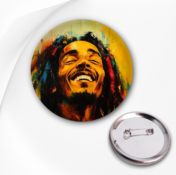 Připínací placka - Bob Marley