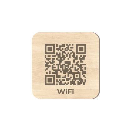 QR destička pro připojení k WiFi