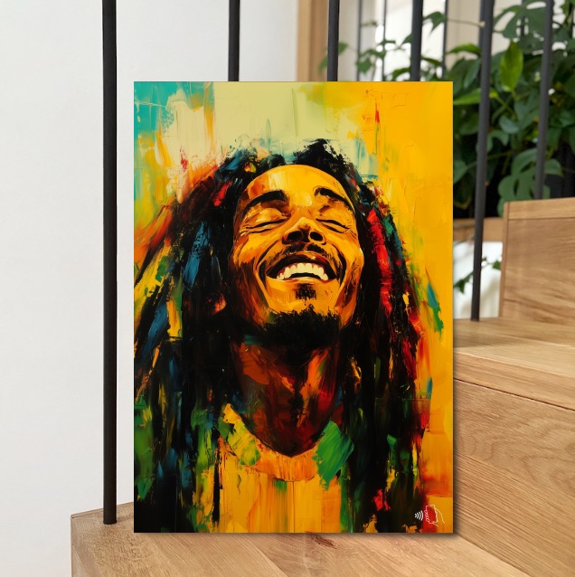 Hrající obraz - Bob Marley