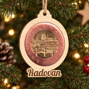 Vánoční ozdoba na 50 Kč se jménem