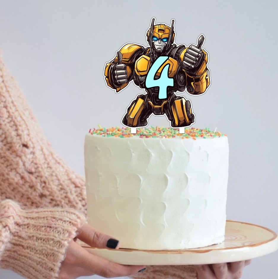 Zápich do dortu - Transformer s číslem na přání