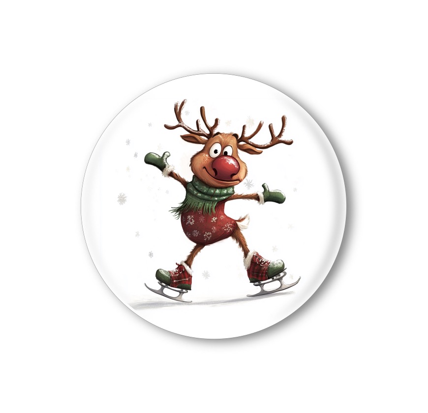 Vánoční připínací placka - sob