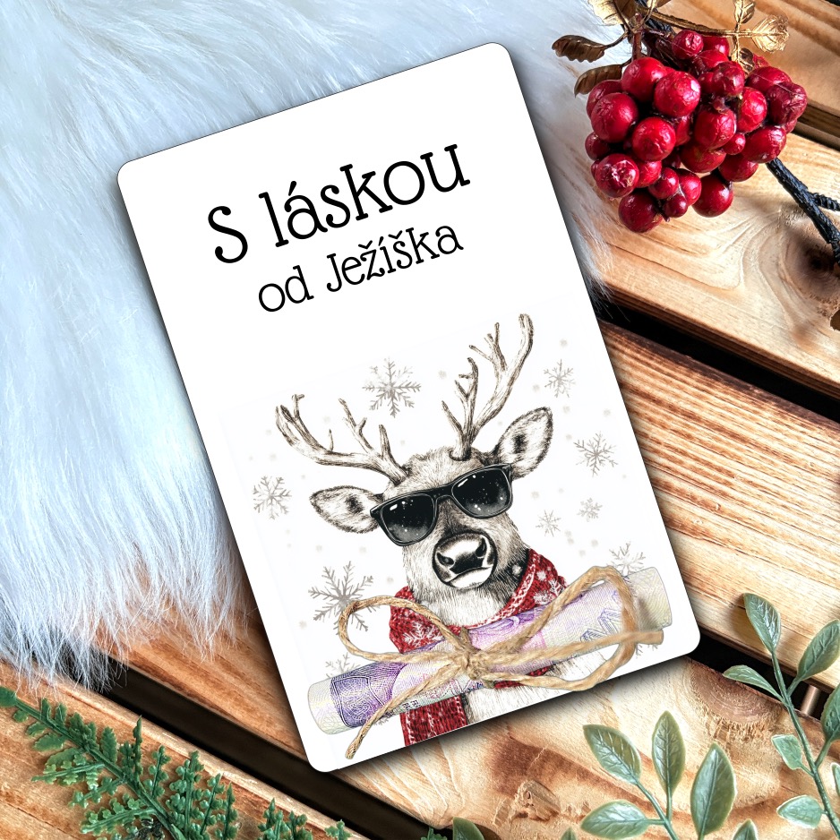 Vánoční přání na peníze