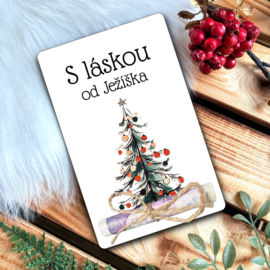 Vánoční přání na peníze