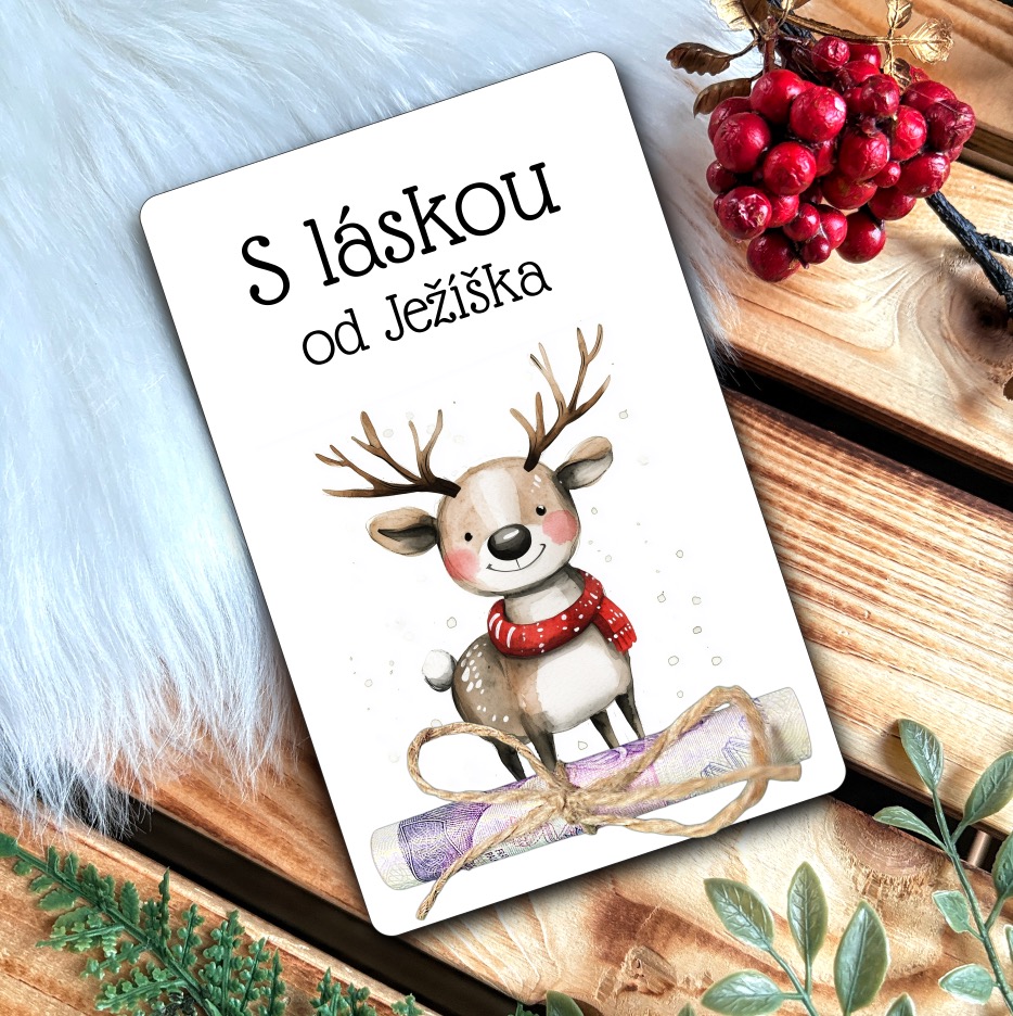 Vánoční přání na peníze