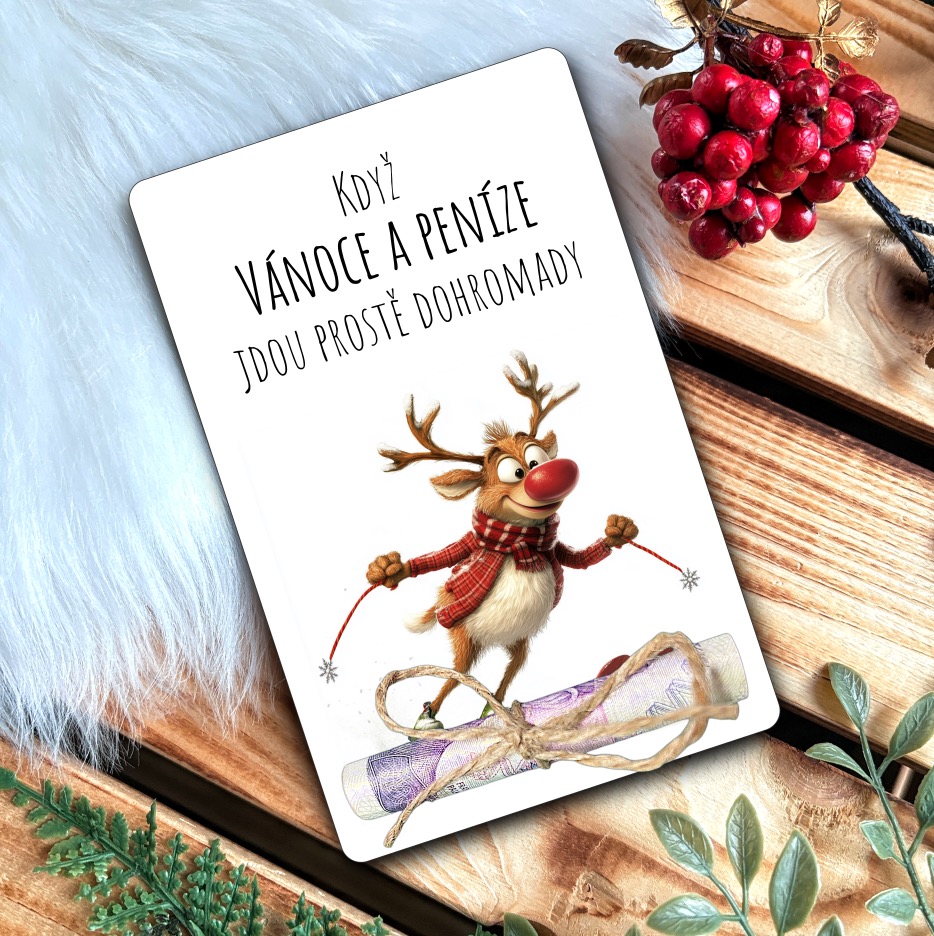 Vánoční přání na peníze