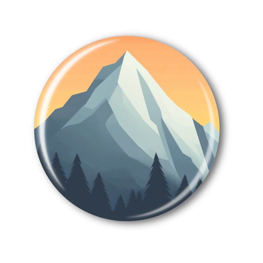 Připínací placka - Hora