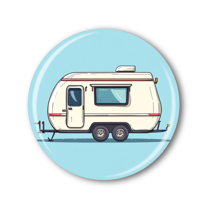 Připínací placka - Karavan