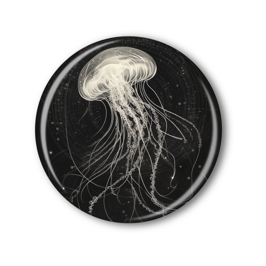 Připínací placka - Medůza