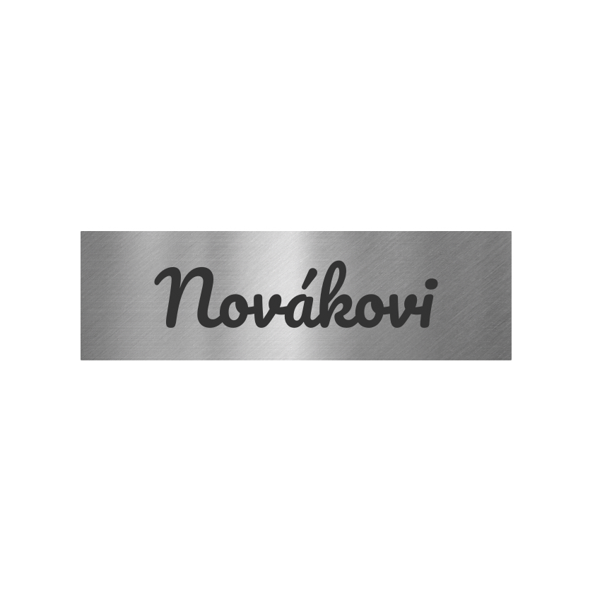 Nerezová jmenovka na dveře