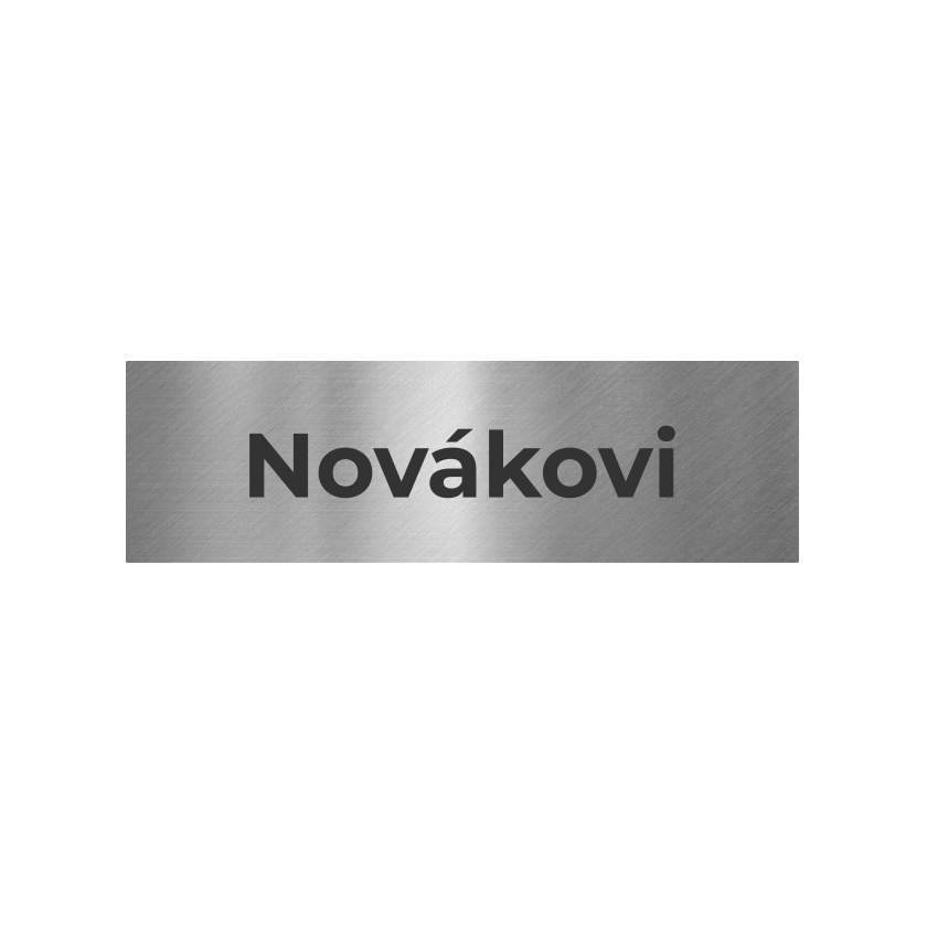 Nerezová jmenovka na dveře