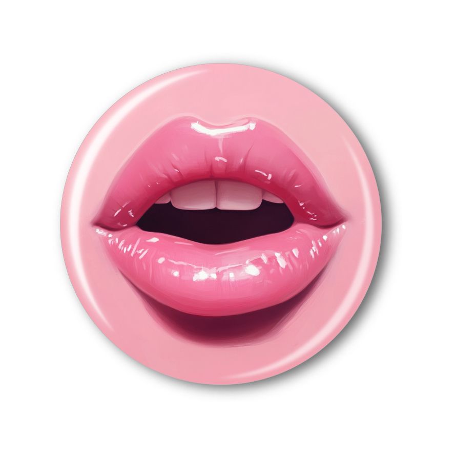 Připínací placka - Rty