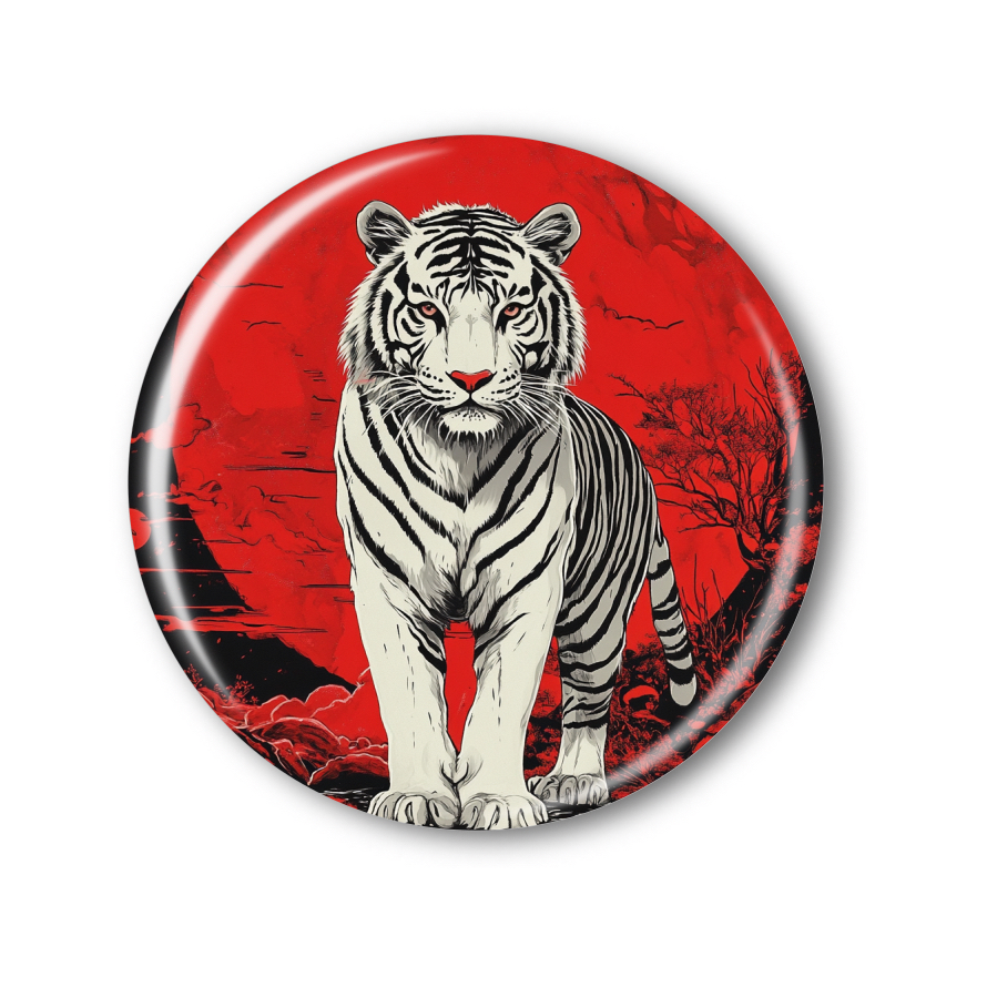 Připínací placka - Tygr